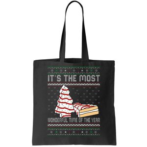 Its The Most Wonderful Time Of The Year Christmas tree cake  Tote Bag