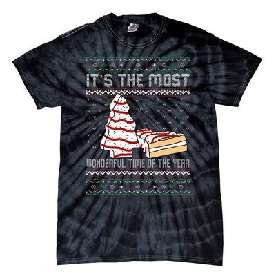 Its The Most Wonderful Time Of The Year Christmas tree cake  Tie-Dye T-Shirt