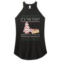 Its The Most Wonderful Time Of The Year Christmas tree cake  Women's Perfect Tri Rocker Tank