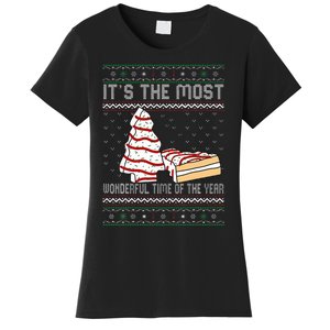 Its The Most Wonderful Time Of The Year Christmas tree cake  Women's T-Shirt