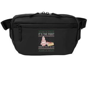 Its The Most Wonderful Time Of The Year Christmas tree cake  Crossbody Pack