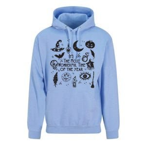 Its The Most Wonderful Time Of The Year Spooky Halloween Witch Unisex Surf Hoodie