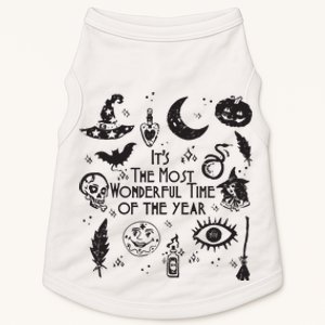 Its The Most Wonderful Time Of The Year Spooky Halloween Witch Doggie Tank