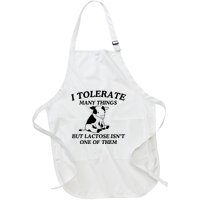 I Tolerate Many Things But Lactose IsnT One Of Them Funny Full-Length Apron With Pockets