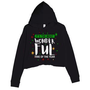 It's The Most Wonderful Time Of The Year Crop Fleece Hoodie