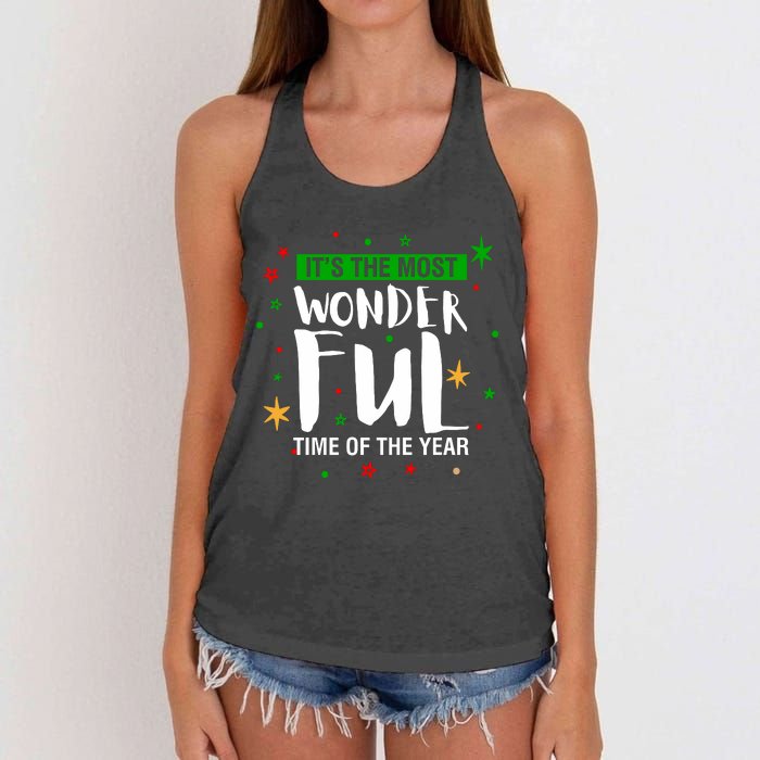 It's The Most Wonderful Time Of The Year Women's Knotted Racerback Tank