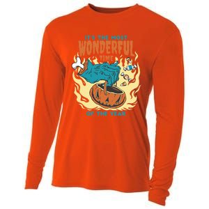 It's The Most Wonderful Time Of The Year Gift Funny Halloween Funny Gift Cooling Performance Long Sleeve Crew