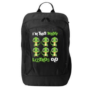 IM This Many Lizards Old Cute Lizard 6th Birthday 6 Years City Backpack