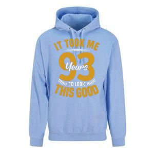 It Took Me 93 Years To Look This Good 93th Birthday Unisex Surf Hoodie