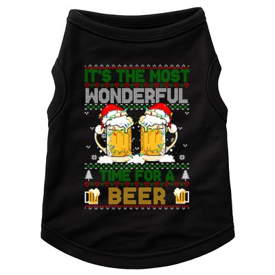 It’S The Most Wonderful Time For A Beer Christmas Doggie Tank