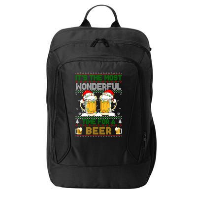 It’S The Most Wonderful Time For A Beer Christmas City Backpack