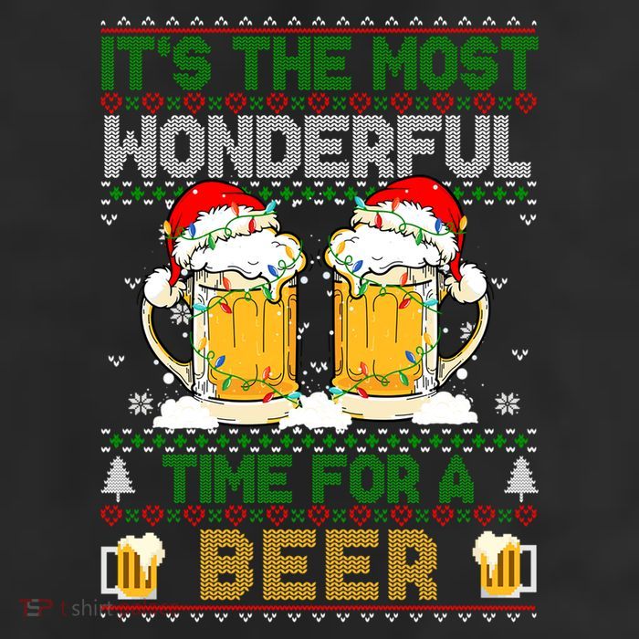 It’S The Most Wonderful Time For A Beer Christmas Adult Drive Performance Visor