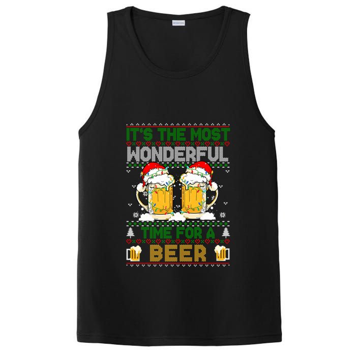 It’S The Most Wonderful Time For A Beer Christmas PosiCharge Competitor Tank