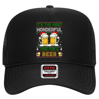 It’S The Most Wonderful Time For A Beer Christmas Trucker Hat