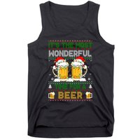 It’S The Most Wonderful Time For A Beer Christmas Tank Top