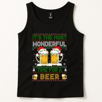It’S The Most Wonderful Time For A Beer Christmas Tank Top