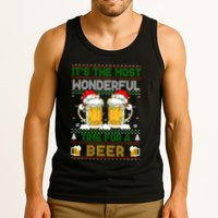 It’S The Most Wonderful Time For A Beer Christmas Tank Top