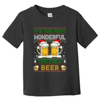 It’S The Most Wonderful Time For A Beer Christmas Toddler T-Shirt