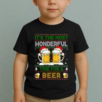 It’S The Most Wonderful Time For A Beer Christmas Toddler T-Shirt