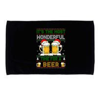 It’S The Most Wonderful Time For A Beer Christmas Microfiber Hand Towel