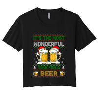 It’S The Most Wonderful Time For A Beer Christmas Crop Top