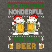 It’S The Most Wonderful Time For A Beer Christmas Cotton Canvas Backpack