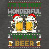 It’S The Most Wonderful Time For A Beer Christmas Vector Backpack