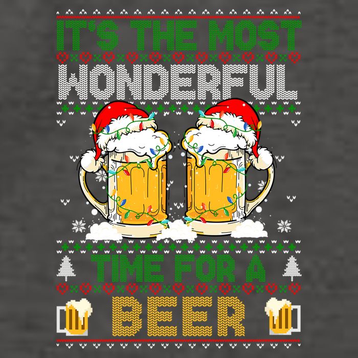 It’S The Most Wonderful Time For A Beer Christmas Vector Backpack