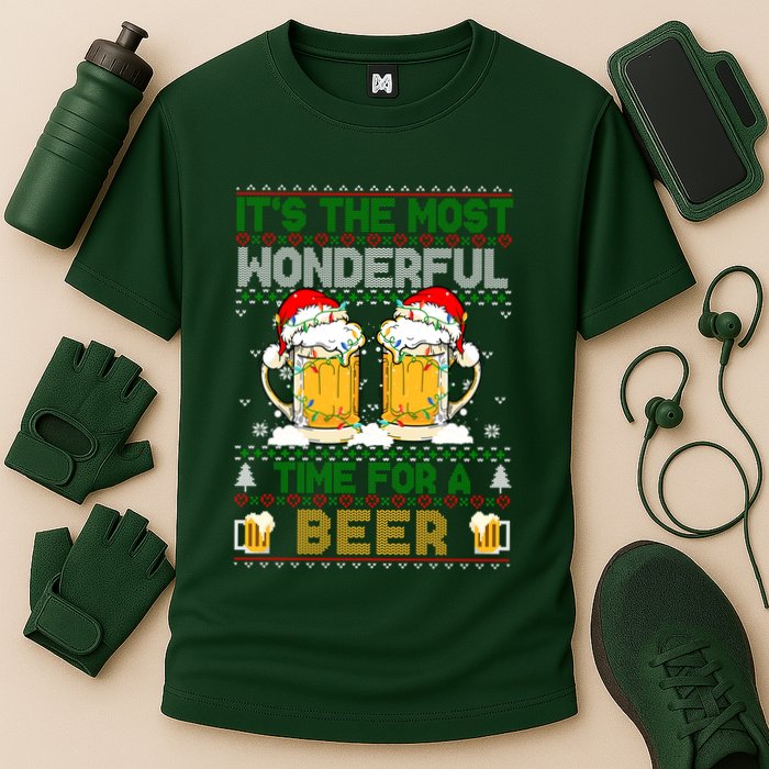 It’S The Most Wonderful Time For A Beer Christmas Performance Shirt