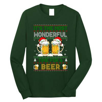 It’S The Most Wonderful Time For A Beer Christmas Long Sleeve Shirt