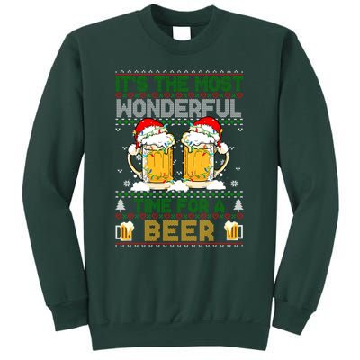 It’S The Most Wonderful Time For A Beer Christmas Sweatshirt