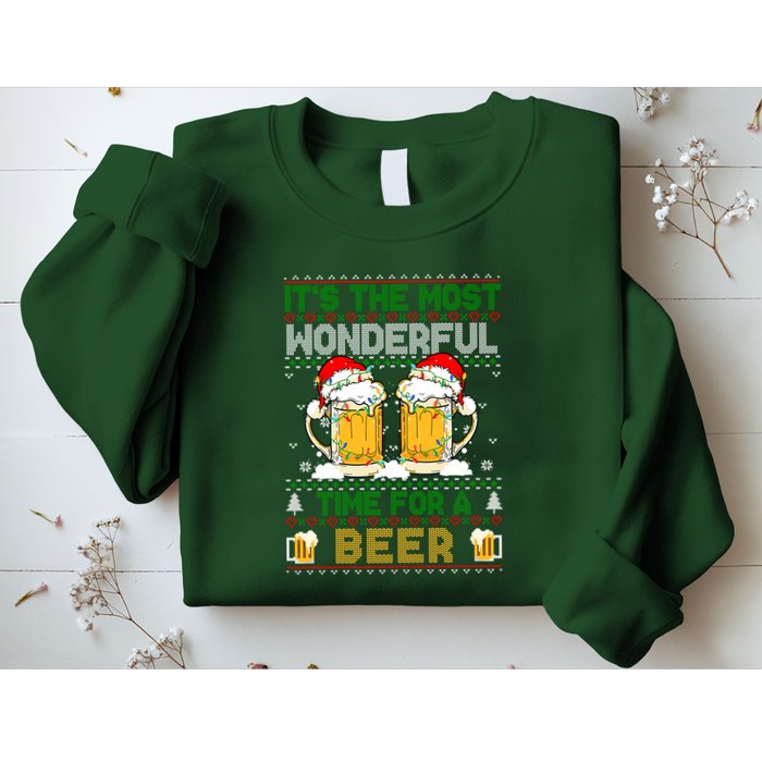 It’S The Most Wonderful Time For A Beer Christmas Sweatshirt