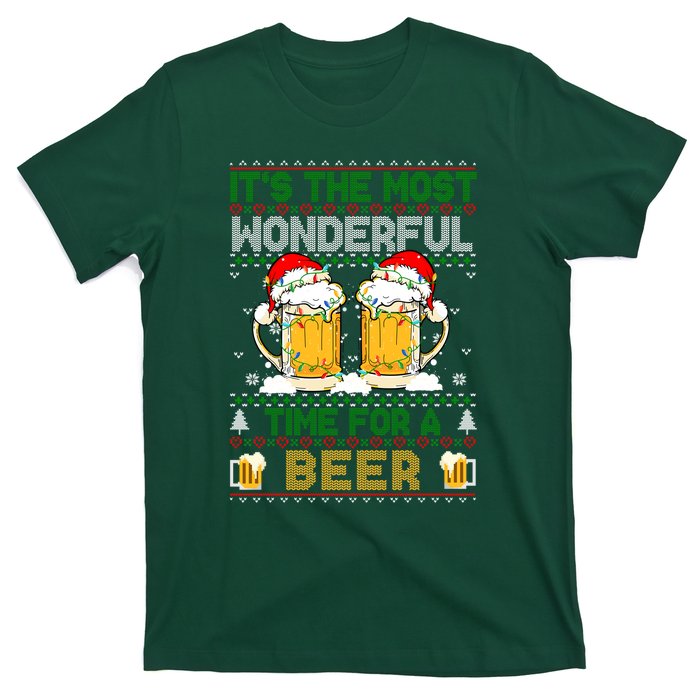 It’S The Most Wonderful Time For A Beer Christmas T-Shirt