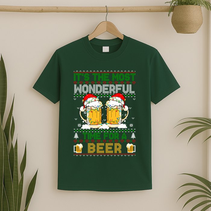 It’S The Most Wonderful Time For A Beer Christmas T-Shirt