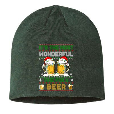 It’S The Most Wonderful Time For A Beer Christmas Sustainable Beanie