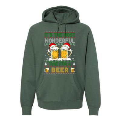 It’S The Most Wonderful Time For A Beer Christmas Premium Hoodie