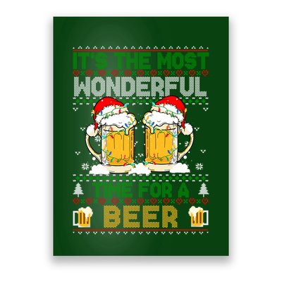 It’S The Most Wonderful Time For A Beer Christmas Poster