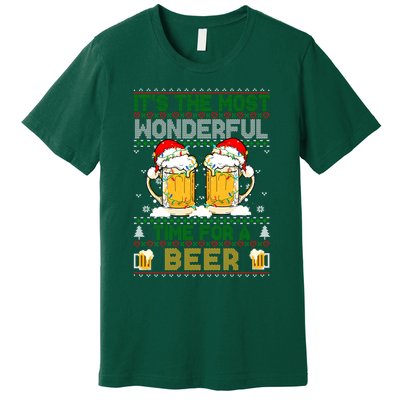 It’S The Most Wonderful Time For A Beer Christmas Premium T-Shirt