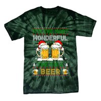 It’S The Most Wonderful Time For A Beer Christmas Tie-Dye T-Shirt