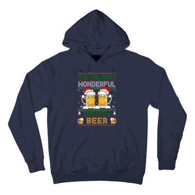 It’S The Most Wonderful Time For A Beer Christmas Tall Hoodie