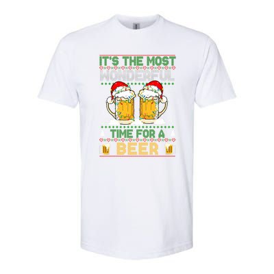 It’S The Most Wonderful Time For A Beer Christmas Softstyle® CVC T-Shirt