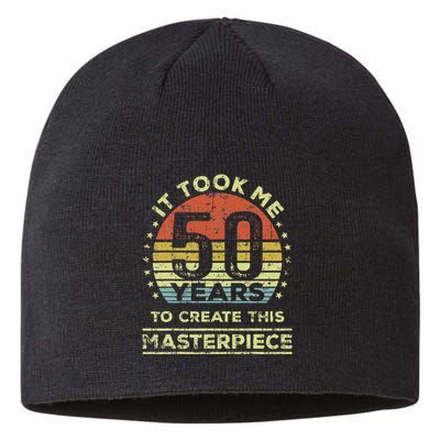 It Took Me 50 Years To Create This Masterpiece 50th Birthday Gift Sustainable Beanie