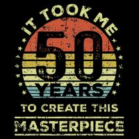 It Took Me 50 Years To Create This Masterpiece 50th Birthday Gift Short Acrylic Beanie