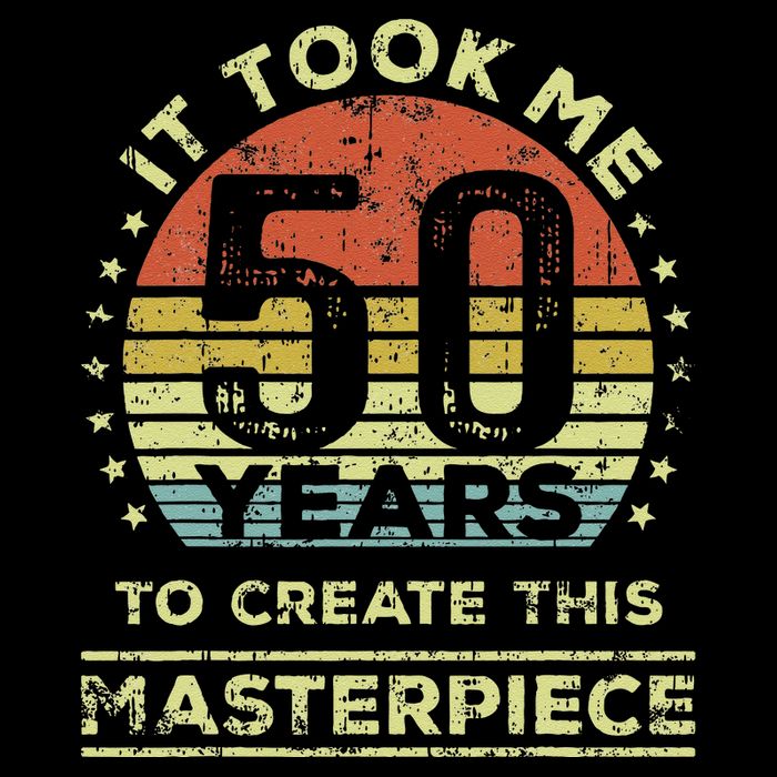 It Took Me 50 Years To Create This Masterpiece 50th Birthday Gift Short Acrylic Beanie