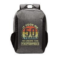It Took Me 50 Years To Create This Masterpiece 50th Birthday Gift Vector Backpack