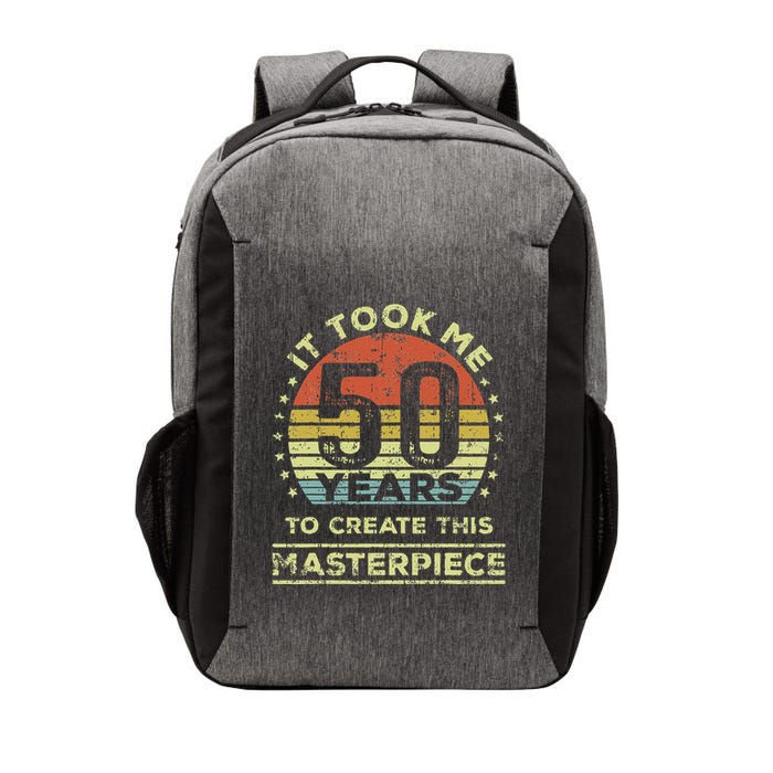 It Took Me 50 Years To Create This Masterpiece 50th Birthday Gift Vector Backpack