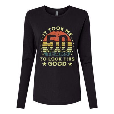 It took me 50 years to look this good 50th Birthday Womens Cotton Relaxed Long Sleeve T-Shirt