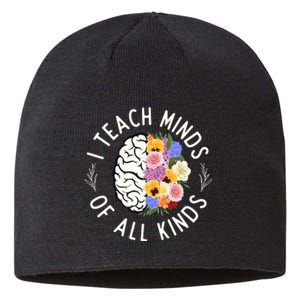 I Teach Minds Of Alll Kinds Special Education Teacher Sustainable Beanie