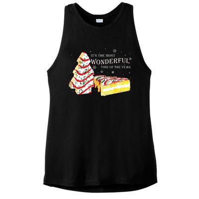 Its The Most Wonderful Time Of The Year Snack Cake Christmas Ladies PosiCharge Tri-Blend Wicking Tank