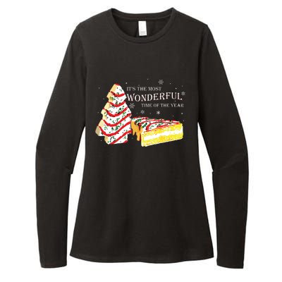 Its The Most Wonderful Time Of The Year Snack Cake Christmas Womens CVC Long Sleeve Shirt